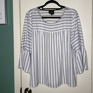 Black & White Striped Blouse